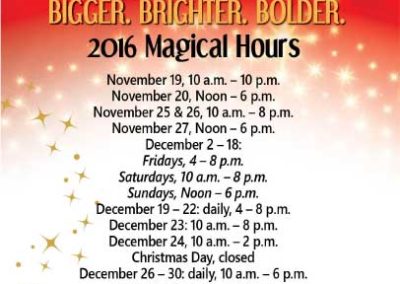 Dickens' Christmas Towne - Rack Card | Side 2 with Maverick Marketing Advertising and Public Relations