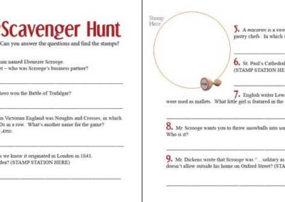 Dickens' Christmas Towne - Activity Book Sample Spread with Maverick Marketing Advertising and Public Relations