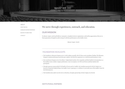 SandlerCenterFoundation.org | Website ReDesign with Maverick Marketing Advertising and Public Relations